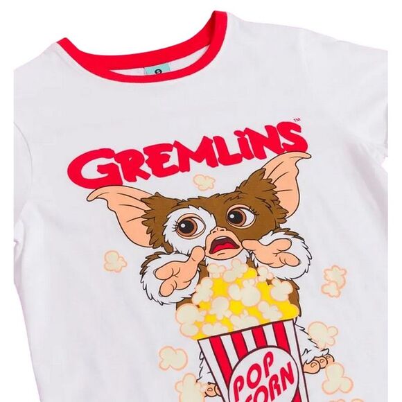 Gremlins Womens/Ladies Movie Night Gizmo Pajama Set / Red/White - Picture 3 of 7